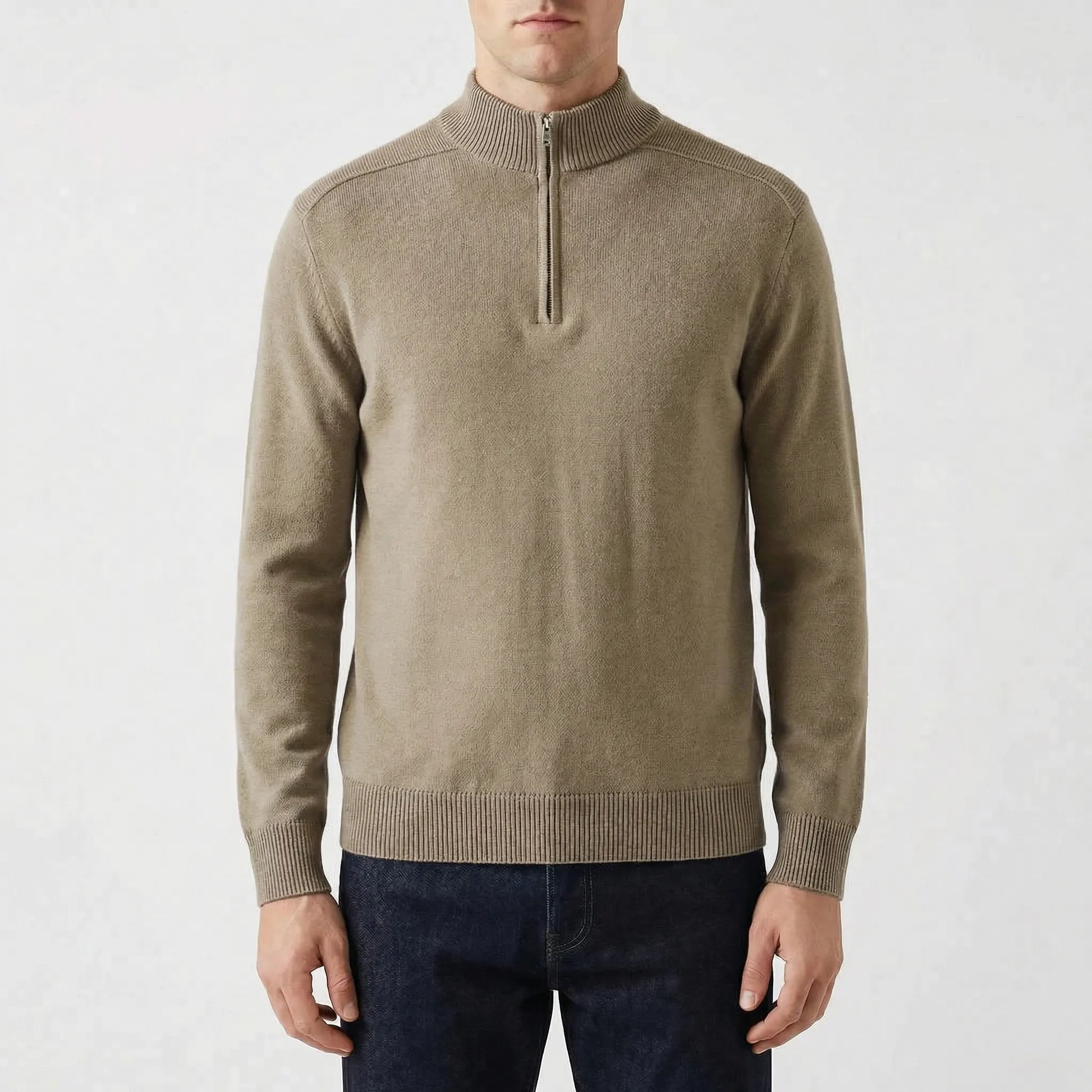 Wollvex | Half-Zip Knit Pullover For Men