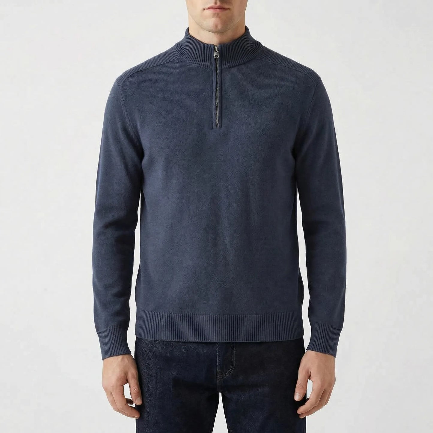 Wollvex | Half-Zip Knit Pullover For Men