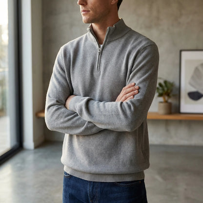 Wollvex | Half-Zip Knit Pullover For Men