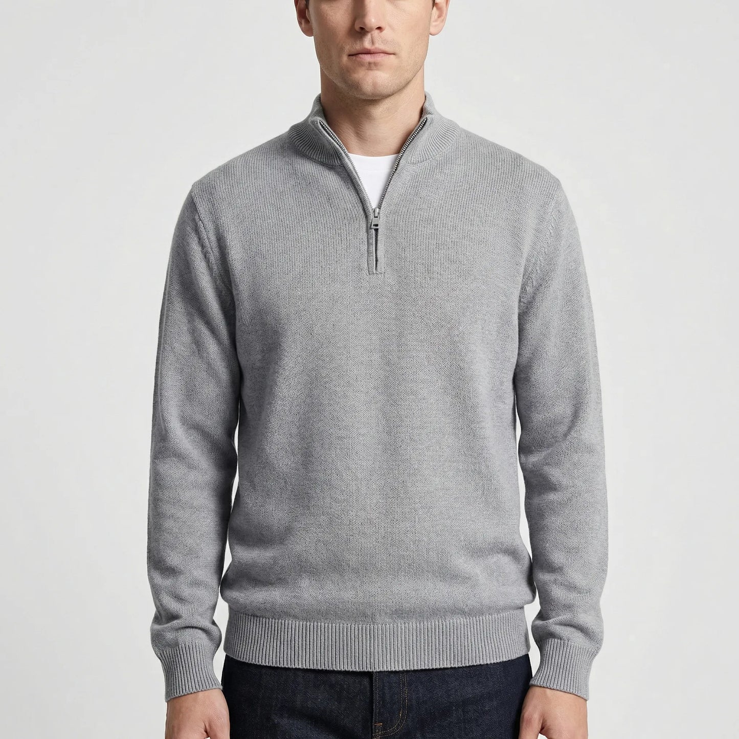Wollvex | Half-Zip Knit Pullover For Men