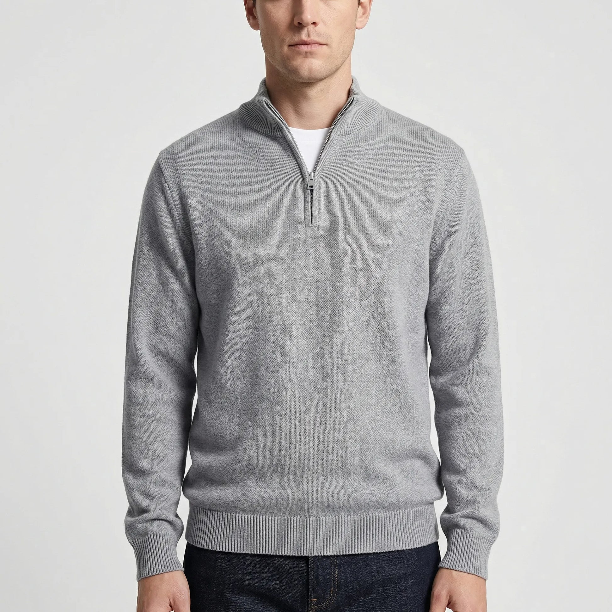 Wollvex | Half-Zip Knit Pullover For Men