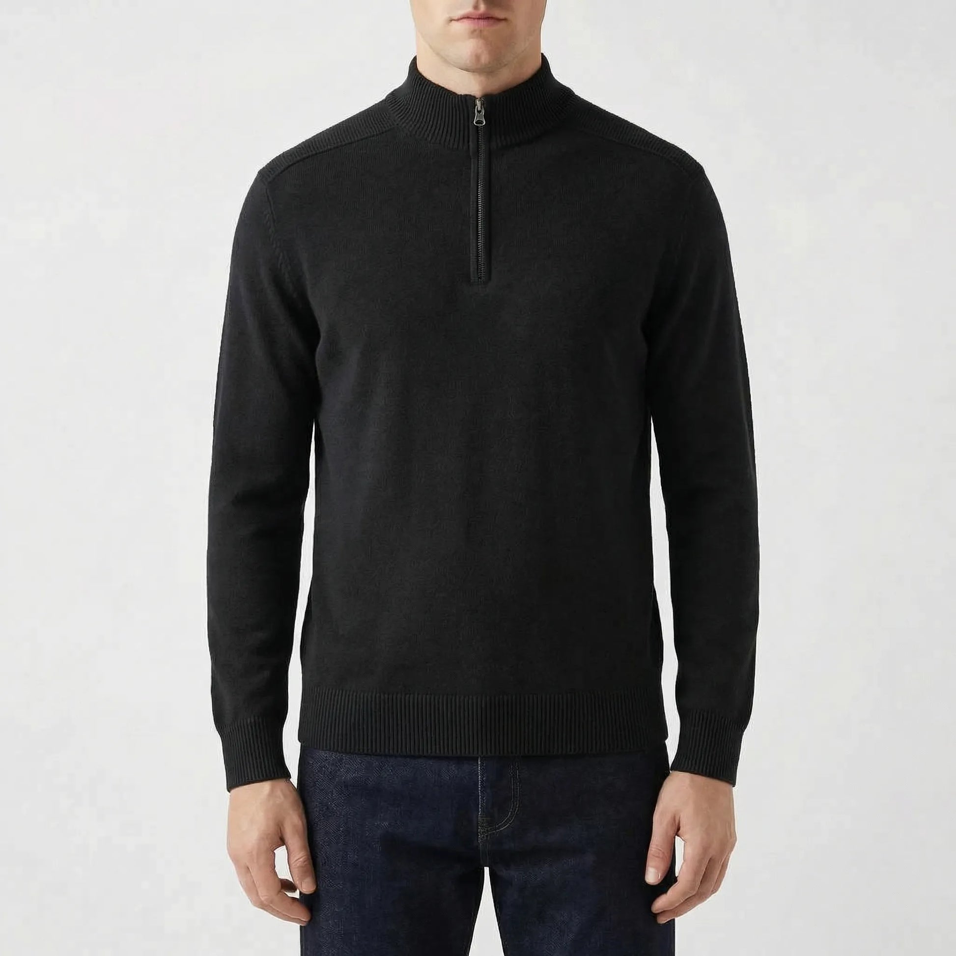 Wollvex | Half-Zip Knit Pullover For Men