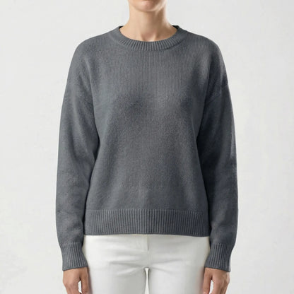 Wovelle | Relaxed Fit Round-Neck Knit Jumper