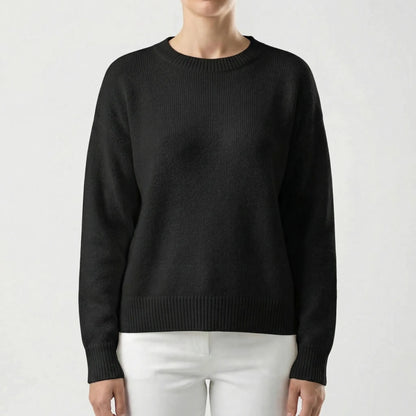 Wovelle | Relaxed Fit Round-Neck Knit Jumper