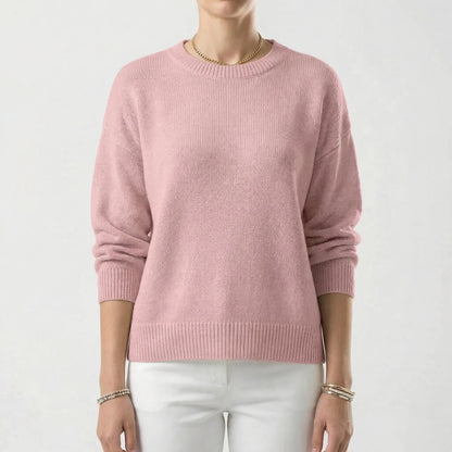 Wovelle | Relaxed Fit Round-Neck Knit Jumper