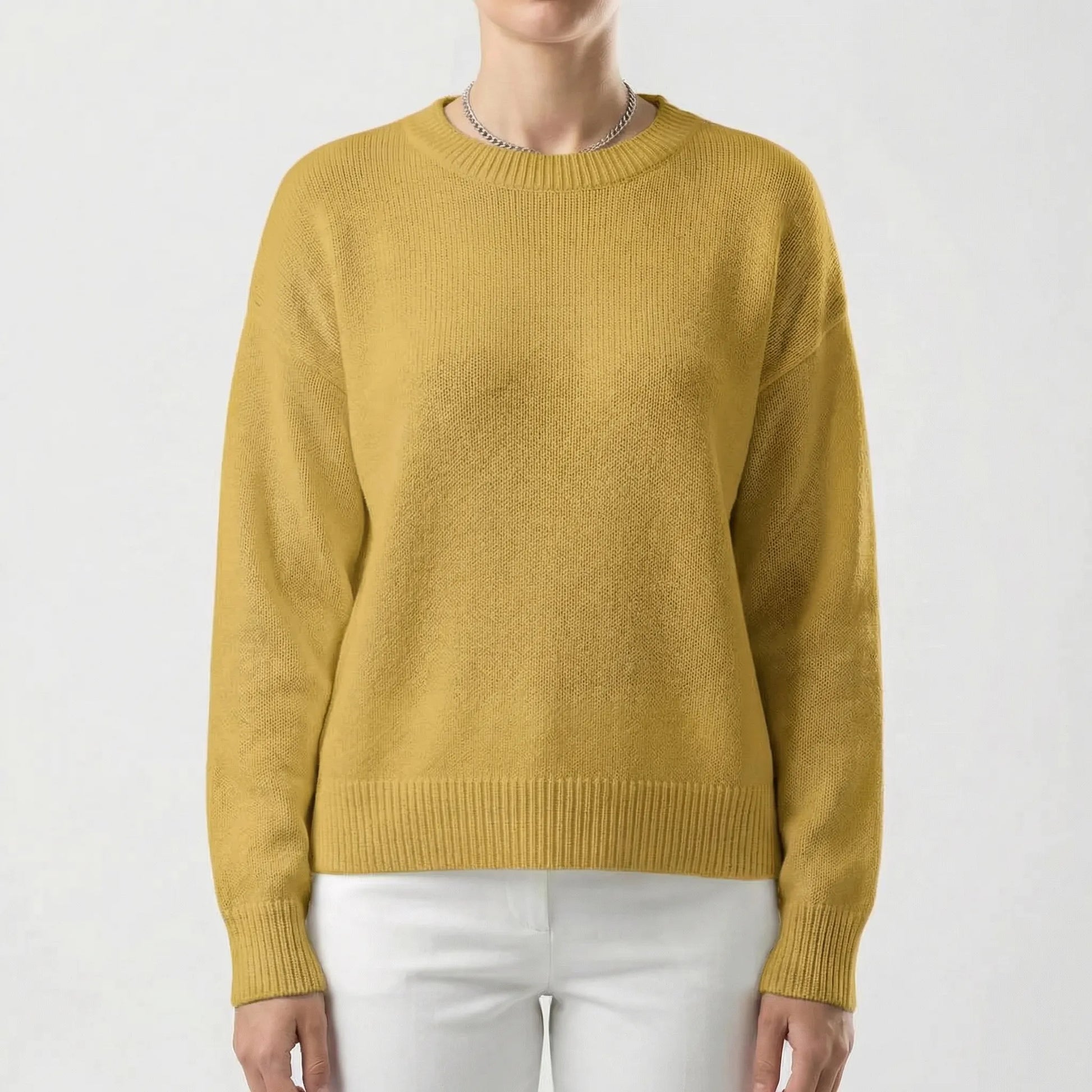 Wovelle | Relaxed Fit Round-Neck Knit Jumper