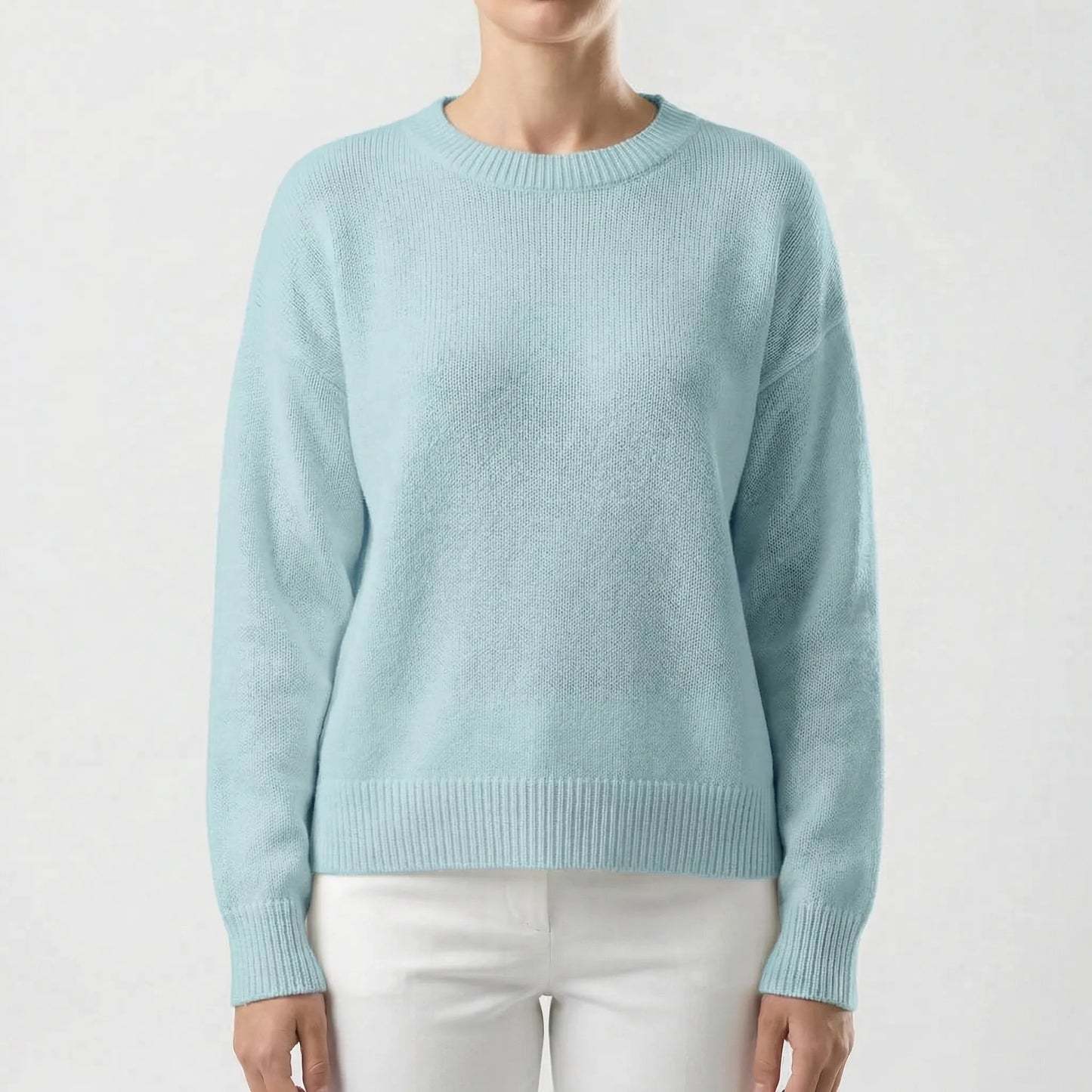 Wovelle | Relaxed Fit Round-Neck Knit Jumper