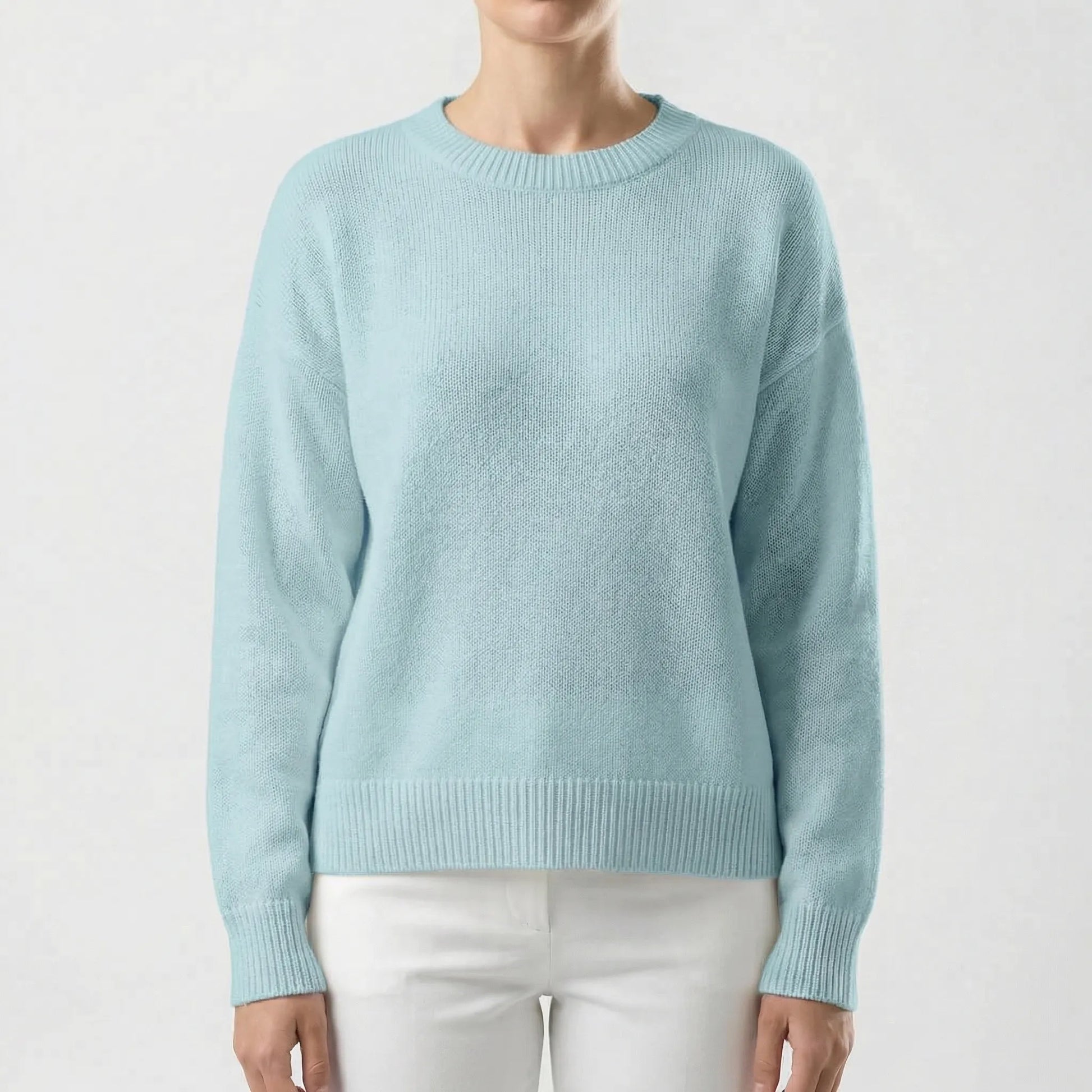 Wovelle | Relaxed Fit Round-Neck Knit Jumper