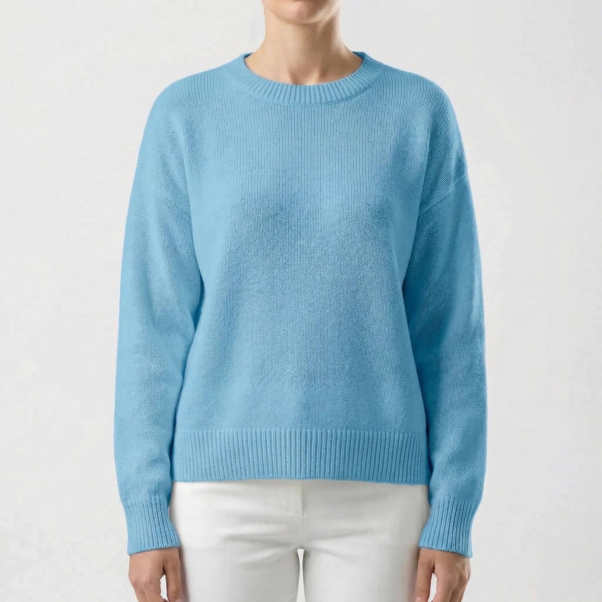 Wovelle | Relaxed Fit Round-Neck Knit Jumper