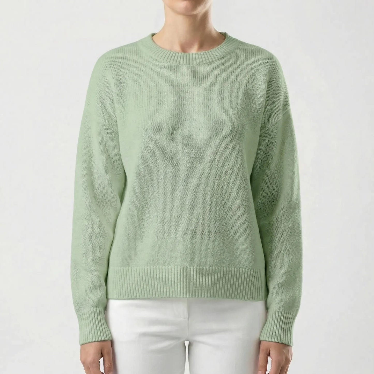 Wovelle | Relaxed Fit Round-Neck Knit Jumper