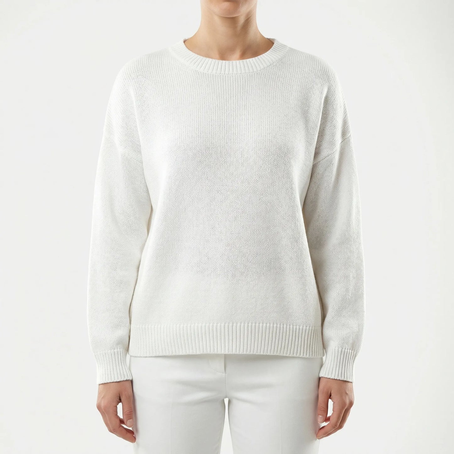 Wovelle | Relaxed Fit Round-Neck Knit Jumper