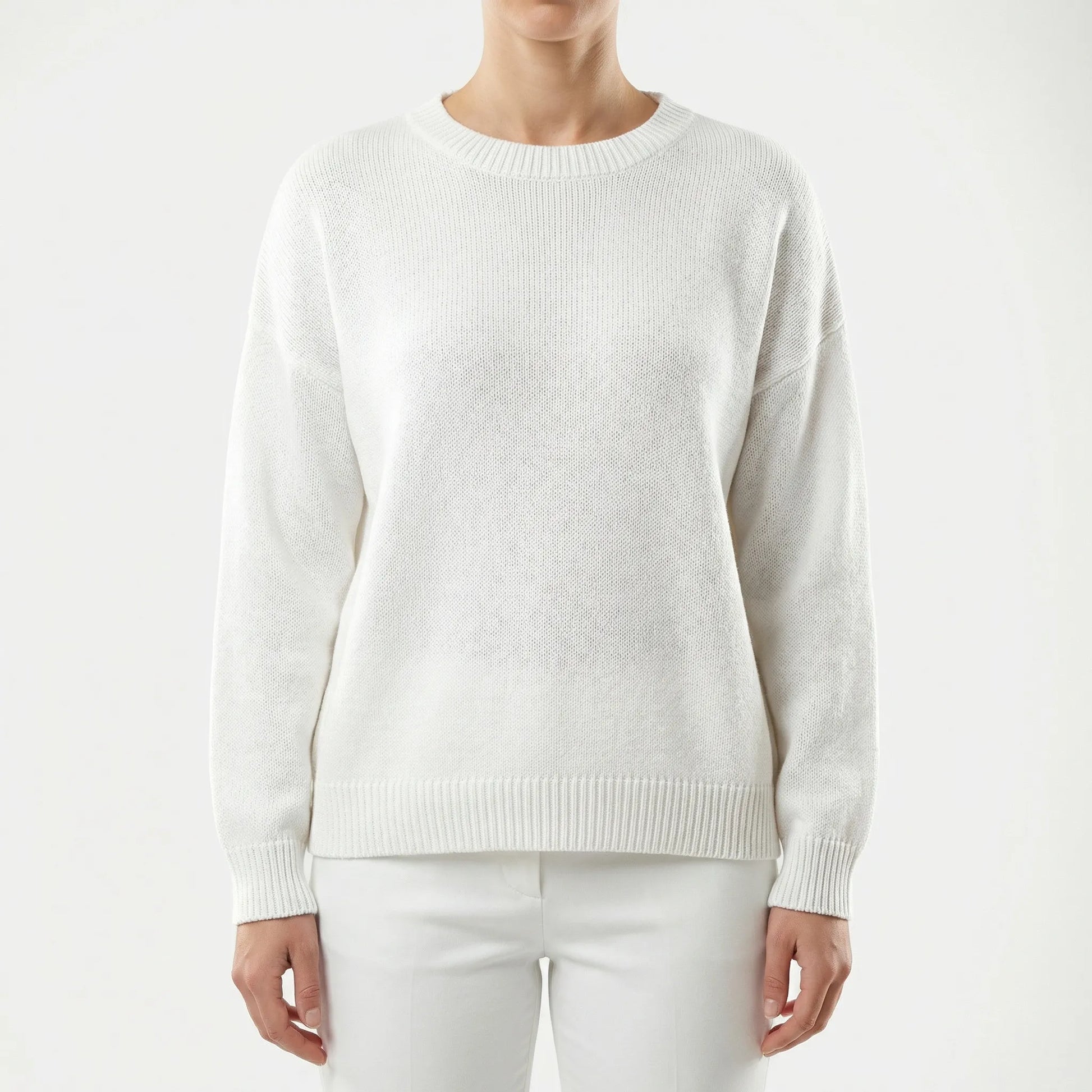 Wovelle | Relaxed Fit Round-Neck Knit Jumper
