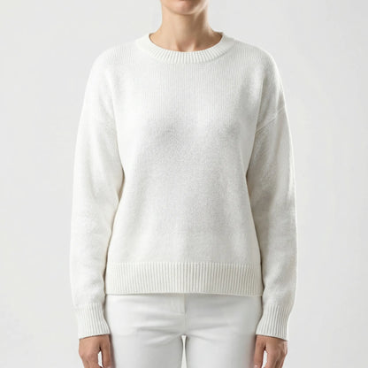 Wovelle | Relaxed Fit Round-Neck Knit Jumper